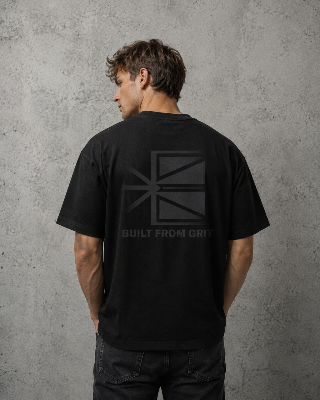 IRONFUEL NL Built From Grit Oversized Tee | Premium Unisex Heavyweight T-Shirt Canada