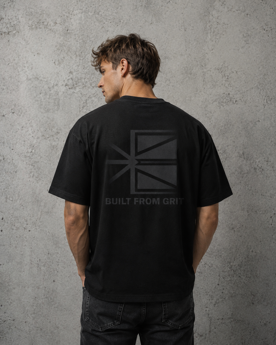 IRONFUEL NL Built From Grit Oversized Tee | Premium Unisex Heavyweight T-Shirt Canada