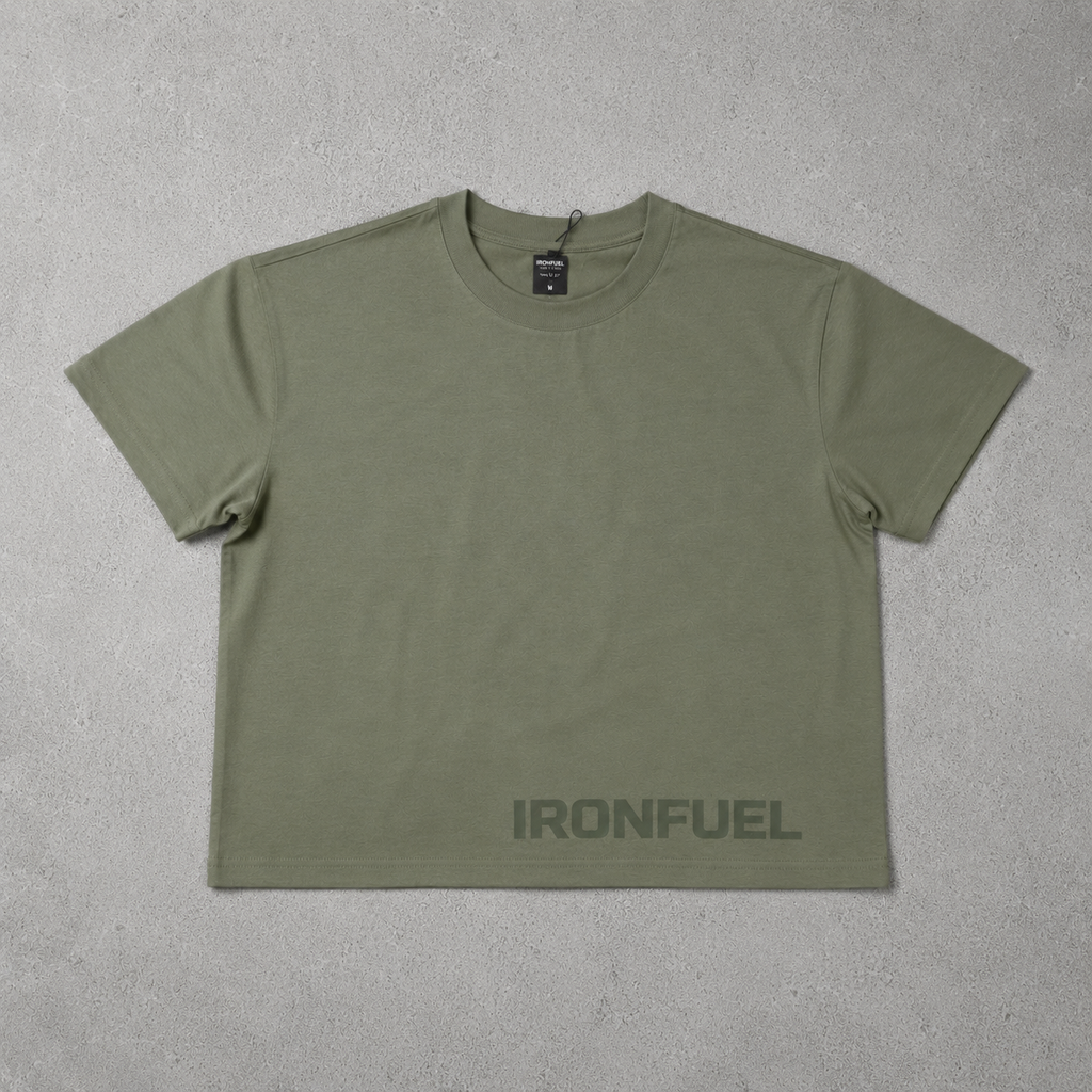 Women's Crop Tee | Premium Everyday T-Shirt | IRONFUEL