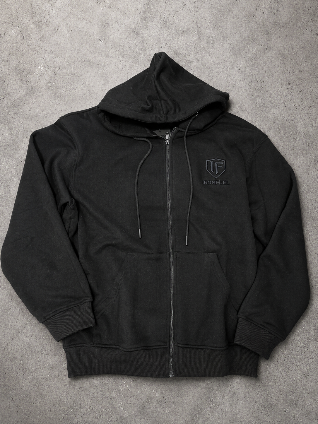 IRONFUEL Signature Full-Zip Jacket | Premium Heavyweight Zip-Up Jacket